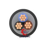 سطح مقطع کابل مفتول 3 رشته خراسان افشارنژاد