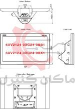 ابعاد-HMI-SIEMENS-6AV2124-0XC24-0BB16AV2124-0XC24-0BX1