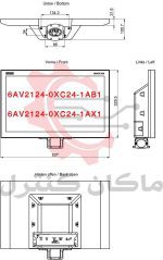 ابعاد-HMI-SIEMENS-6AV2124-0XC24-1AX16AV2124-0XC24-1AB1
