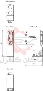 ابعاد-باس-کانکتور-پروفی-باس-6ES7972-0BA52-0XA0