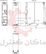 ابعاد ماژول زیمنس 6ES7155-5AA00-0AA0