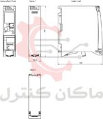 ابعاد ماژول زیمنس 6ES7155-5AA01-0AB0
