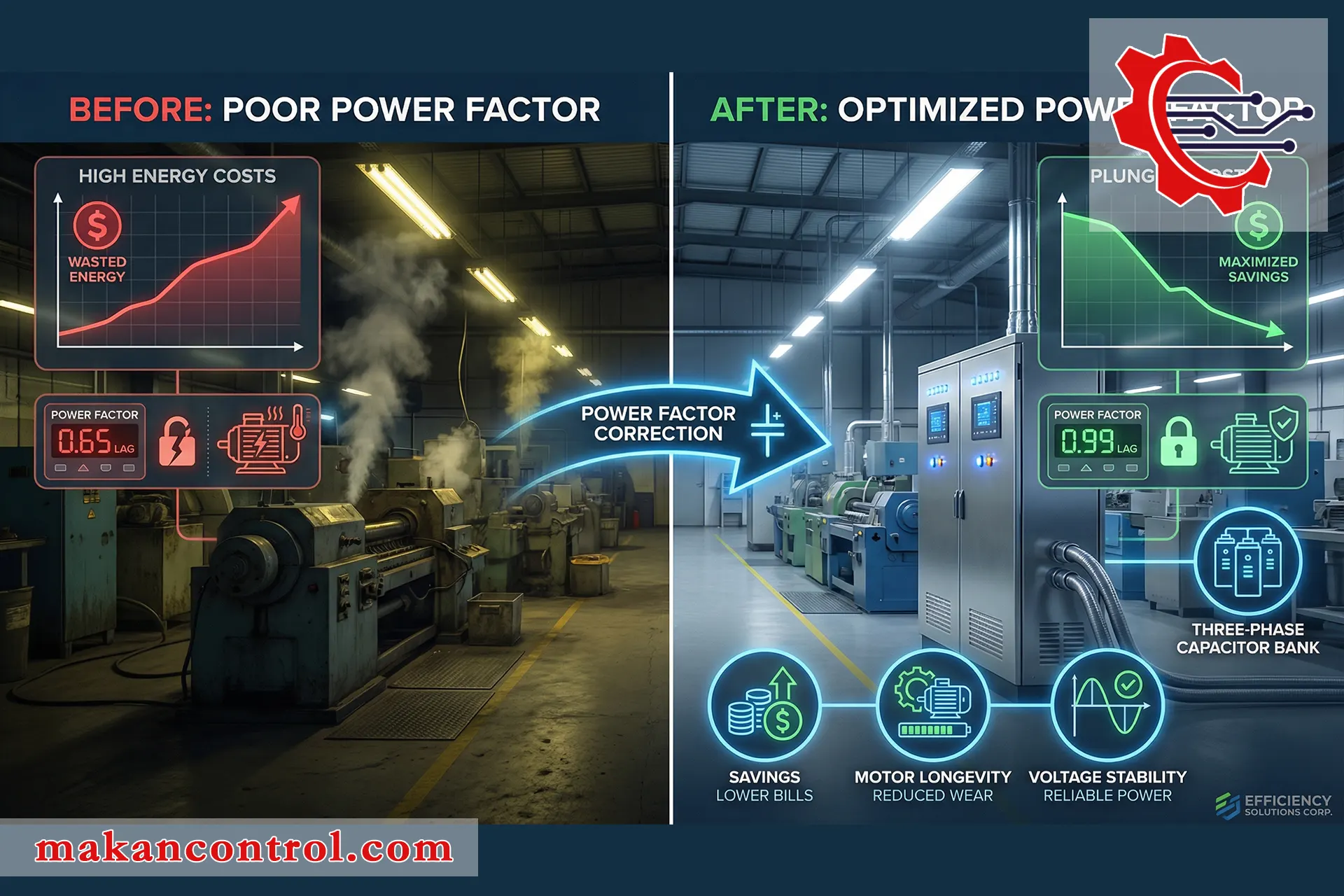 مزایا و کاربردهای خازن سه فاز در صنعت