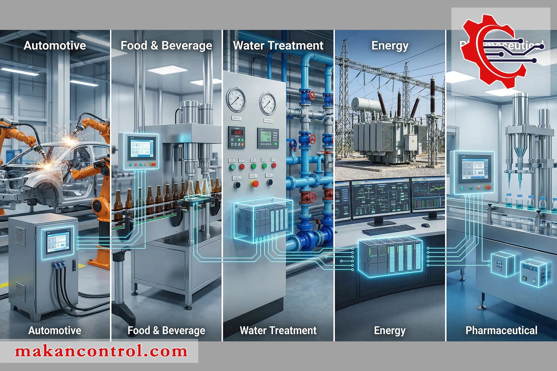 کاربردهای PLC در صنایع مختلف